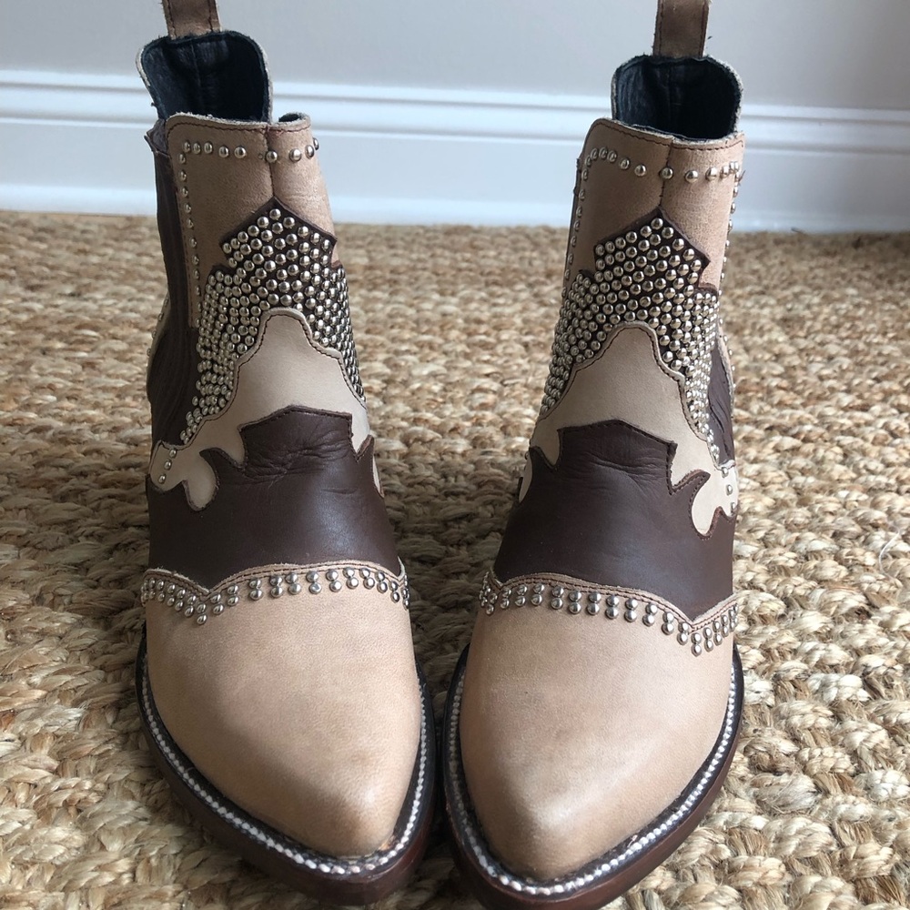 New: JB Dillon Reserve Studded Leather Western Boot. Size 9
